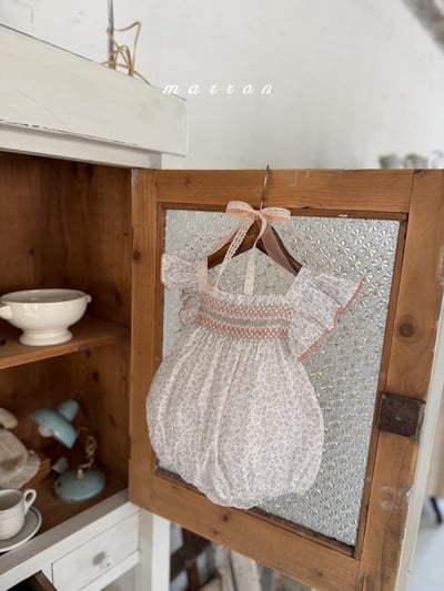 Marron10｜(3m-18m 1y-6y) 日落編織花包屁衣/洋裝12