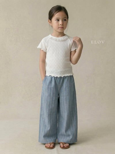 Mon petit12｜(73-118cm) 2色亞麻條紋寬褲9