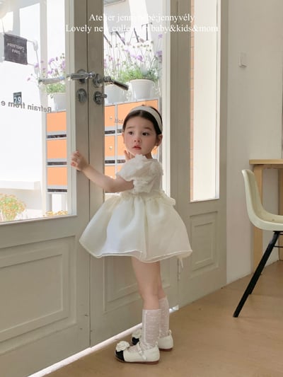 JE01｜(66-130cm) 玫瑰薄紗蓬蓬包屁洋裝11