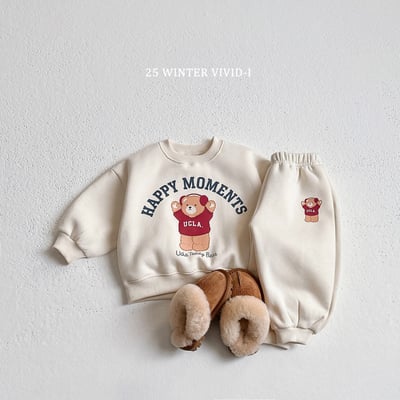 vivid91｜(78cm-125cm) 小熊印花休閒套裝15