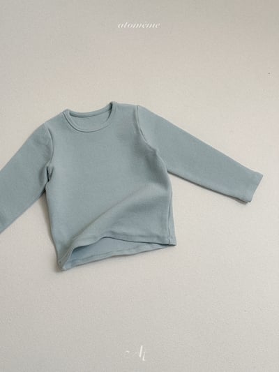 AT13｜(70-110) 素色後領刺繡長袖上衣10
