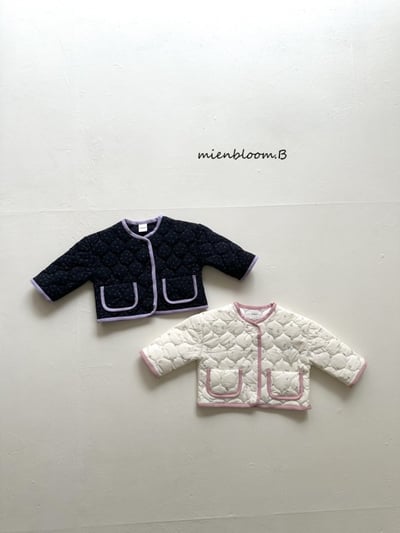 Bloom.b39｜(0m-24m/85cm-125cm) 滾邊絎縫碎花外套6