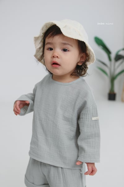 bebe nine25  (65-115) 2色棉麻素面套裝9