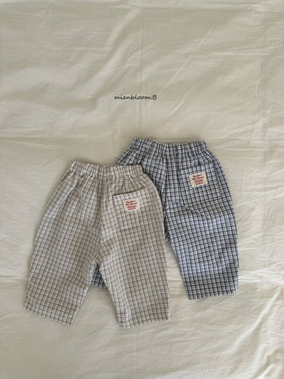 Bloom.b25｜(0m-7y) 經典格紋直筒褲7