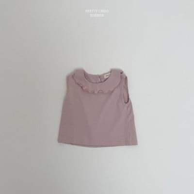 Lindo45｜(80-125) 荷葉邊無袖上衣4