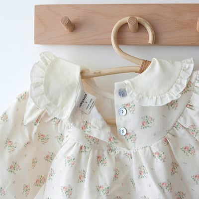 LEMONADE25｜(55cm-85cm) 2色玫瑰碎花包屁衣含帽子20