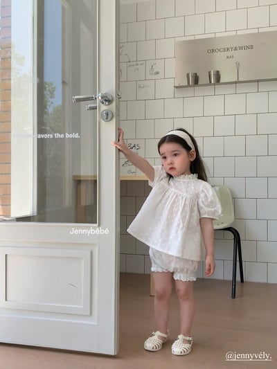 JE14｜(80-120cm) 刺繡小花套裝16