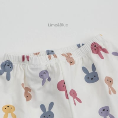 LIME&BLUE01｜(80-118cm MOM )  兔子親子居家服21