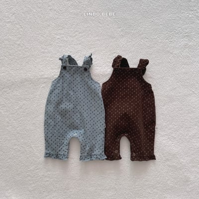 Lindo21｜(3m-18m) 荷葉摺邊吊帶連身扣1