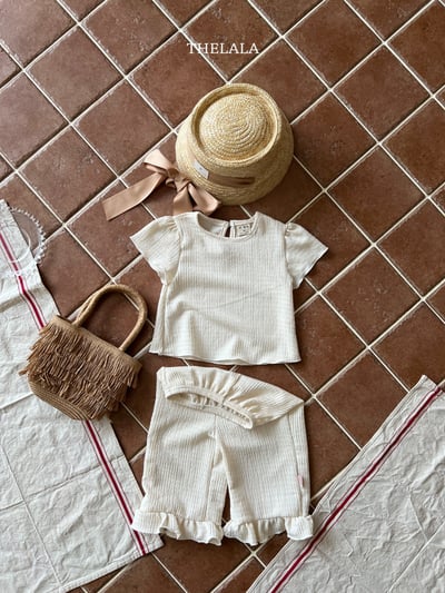 thelala32｜ (70-115) 抓皺荷葉套裝3