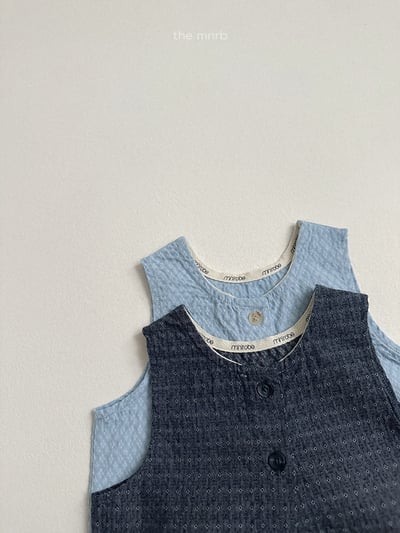 MiniRobe07｜(70-110) 壓紋開岔背心9