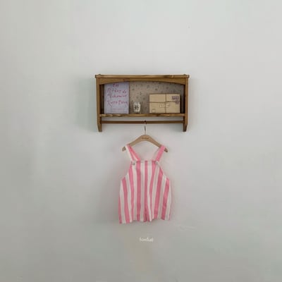 Fondue｜(80-90cm) 線條吊帶褲2