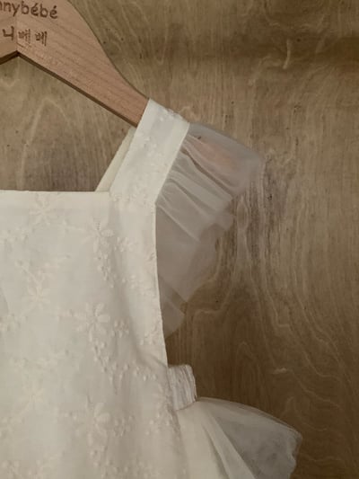 JE53｜(66-90cm) 繡花薄紗吊帶包屁衣4