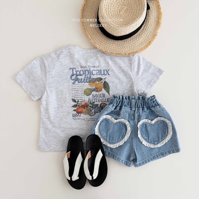 Melikey01｜(75-125cm) 韓風水果印花上衣2