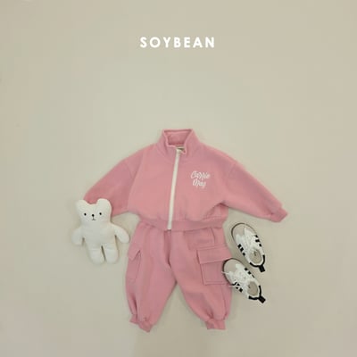 Soybean17｜(75cm-118cm) 拉鍊外套工裝束口褲套裝12