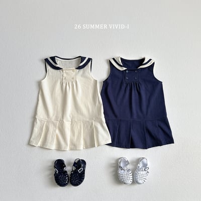 vivid31｜(78cm-125cm) 2款海軍無袖水手連身裙3