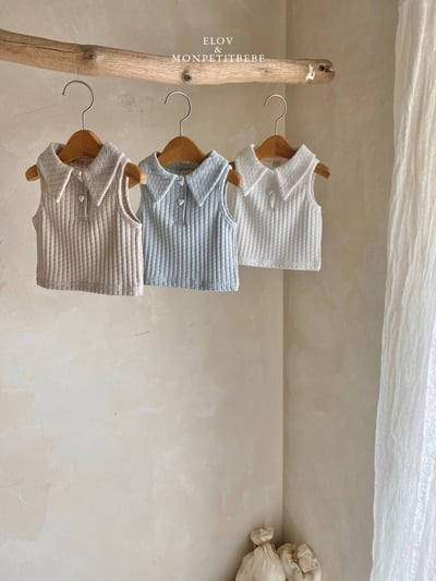 Mon petit21｜(73-118cm) 有領愛心鈕扣背心13