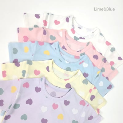 LIME&BLUE33｜(80-118cm)  繽紛愛心套裝2
