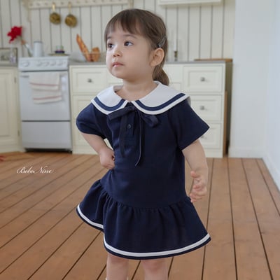 bebe nine22  (65cm-115cm) 3色英倫學院風連身裙15
