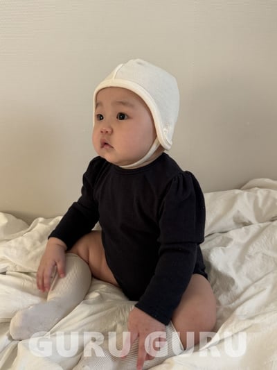 GURU GURU01｜(6m-24m) 2色素面棉質包屁衣3