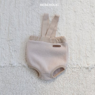 Bebe holic25｜(3m-18m) 華夫格吊帶包屁褲12