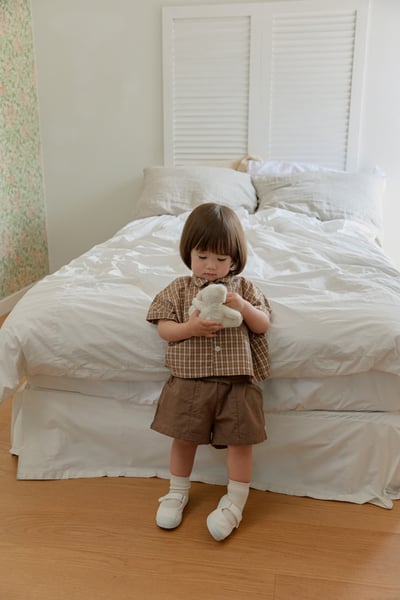 onu42｜(70cm-115cm) 格紋口袋襯衫9