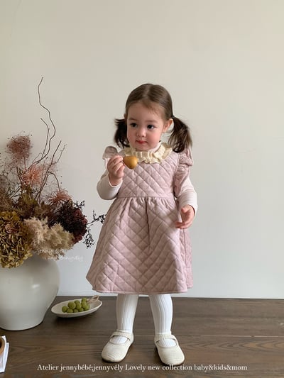 JE417｜(66cm-110cm) 夾棉背心連身裙/包屁衣/高領上衣10