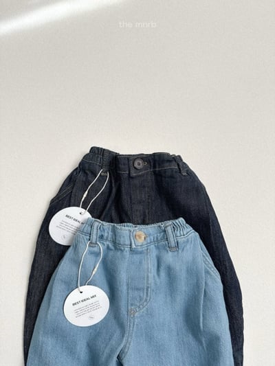 MiniRobe40｜(70-110) 褶皺牛仔繭型褲7