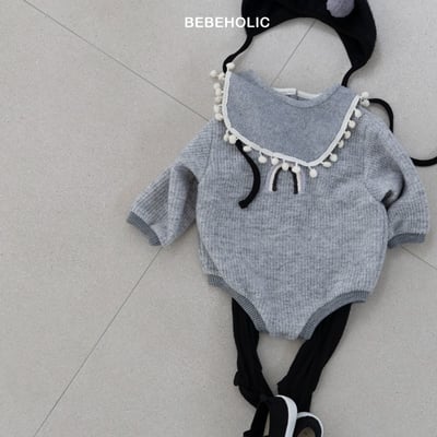 Bebe holic45｜(3m-18m) 彩虹微起毛包屁衣9