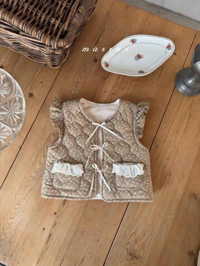 Marron 13｜(1y-6y) 絎縫夾層棉碎花背心3