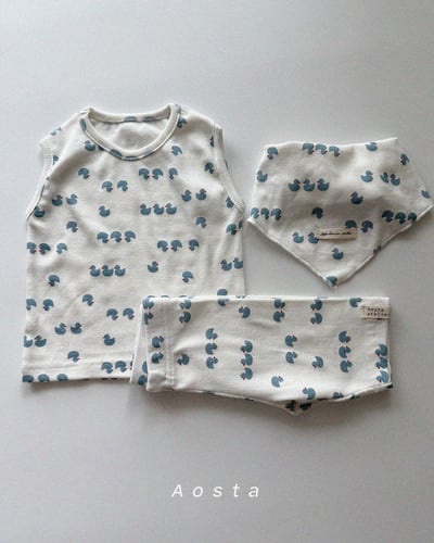 AOSTA48｜(6m-5y) 4款羅紋無袖背心11