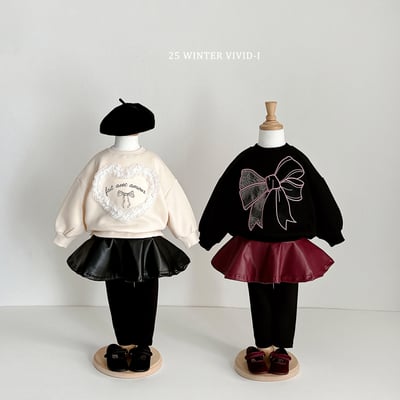 vivid67｜(78cm-125cm) 蝴蝶結刺繡印花休閒上衣3