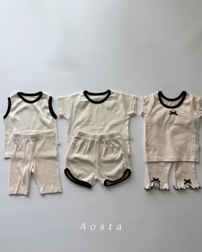 AOSTA44｜(6m-5y) 4款夏季羅紋緊身褲19