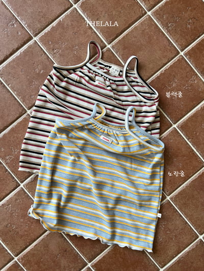 thelala36｜ (70-115) 條紋細肩洋裝4