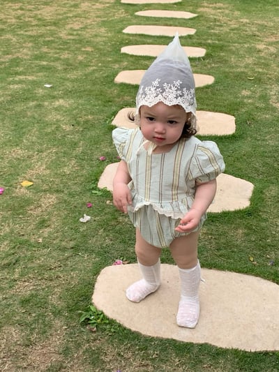 JE24｜(66-120cm) 森林條紋包屁衣/洋裝20