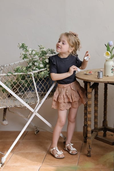 FLO16｜(75-140) 荷葉肩邊上衣3