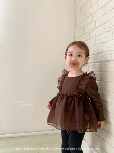 JE603｜(66cm-90cm)  公主網紗裙包屁衣11