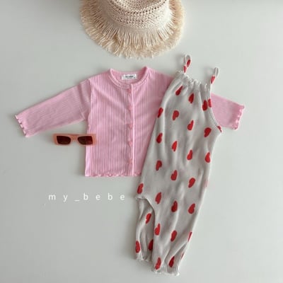 my_bebe18｜(80-110cm) 褶皺細肩連身褲14