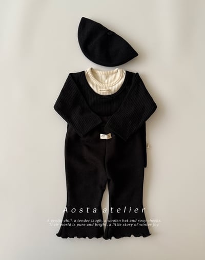 AOSTA24｜(6m-5y) 層次設計羅紋上衣5