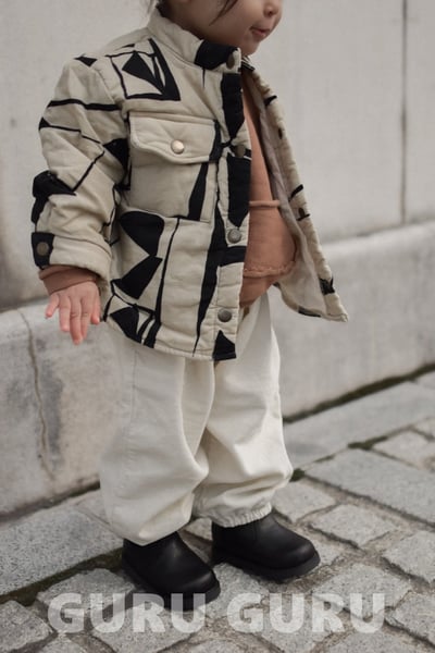 GURU GURU16｜(6m-24m) 2色印花夾層棉外套6