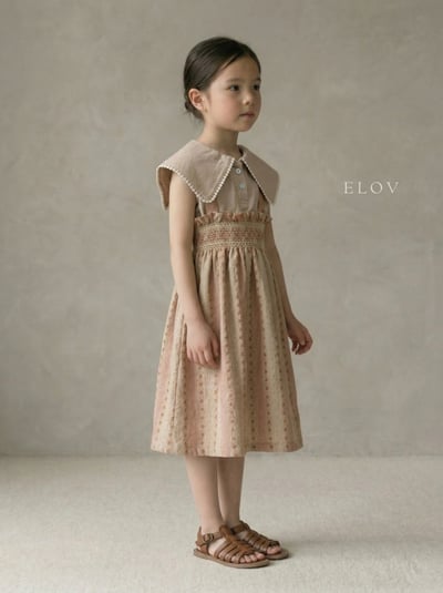 Mon petit10｜(73-118m) 抓皺壓花吊帶裙8