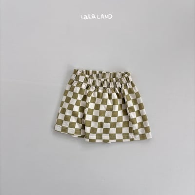 lala land69｜(75-120cm) 3色經典棋盤格紋短褲19