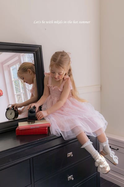 M-KIDS57｜(65-115cm) 無根蕾絲長襪15