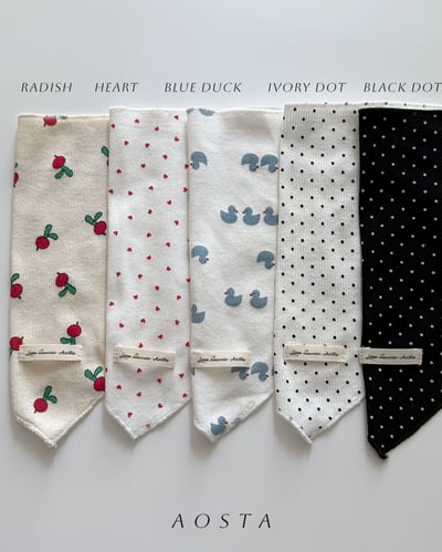 AOSTA67｜(Free) 5款夏季三角造型圍巾4