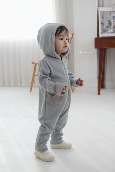 bebe nine29 (65-90) 2色恐龍小兔連帽連身衣3