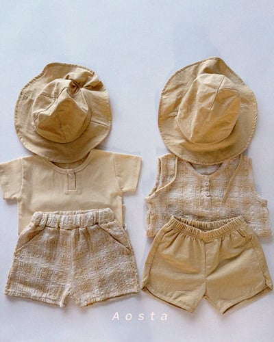 AOSTA02｜(6m-5y) 3色格子短褲12