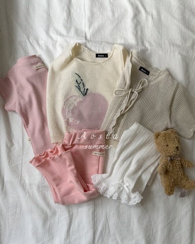 AOSTA39｜(6m-5y) 3款山茶花蕾絲邊褲14