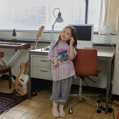 BEAN35｜(84-120cm)  汽車插畫上衣5