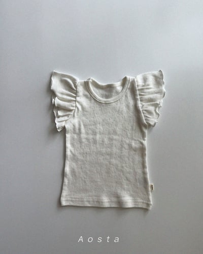 AOSTA06｜(6m-5y) 4色天使褶邊袖上衣20