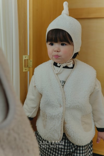 lala land11｜(60cm-83cm) 2色口袋刷毛背心3